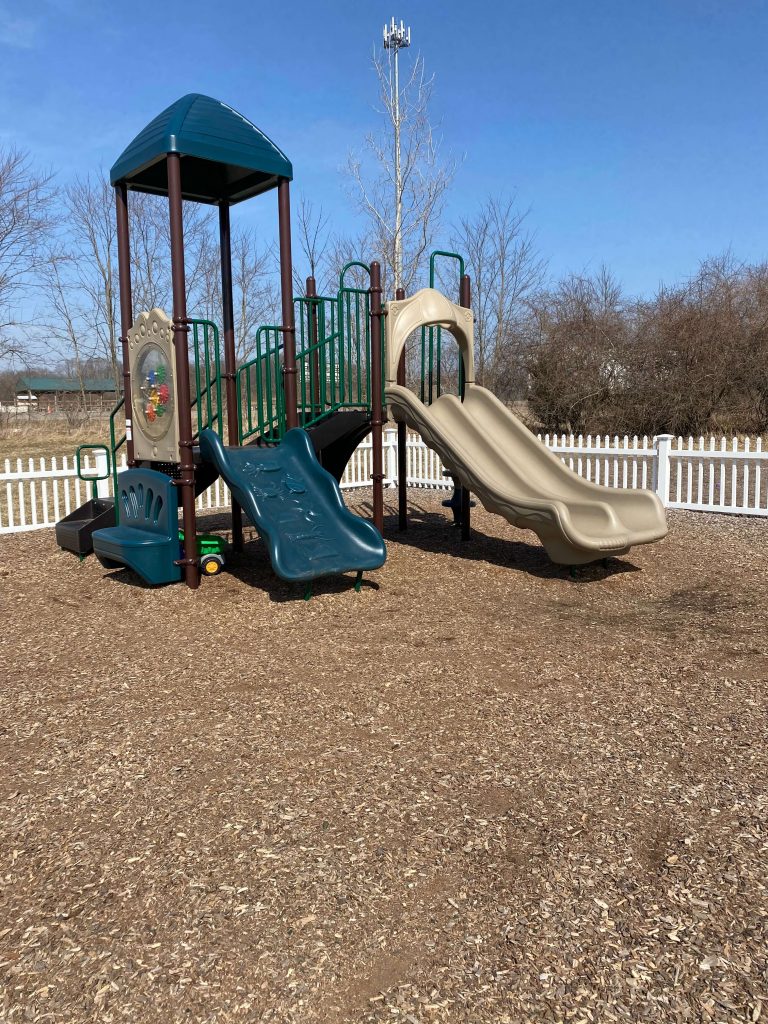 Outdoor daycare playground at Crossroads Learning Center in Howell, MI